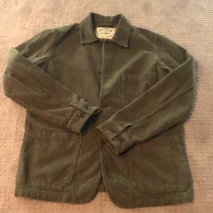 Portuguese Flannel Green Cord Jacket, Never Worn